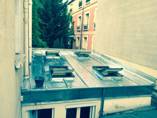 Toiture en zinc totalement rénovée