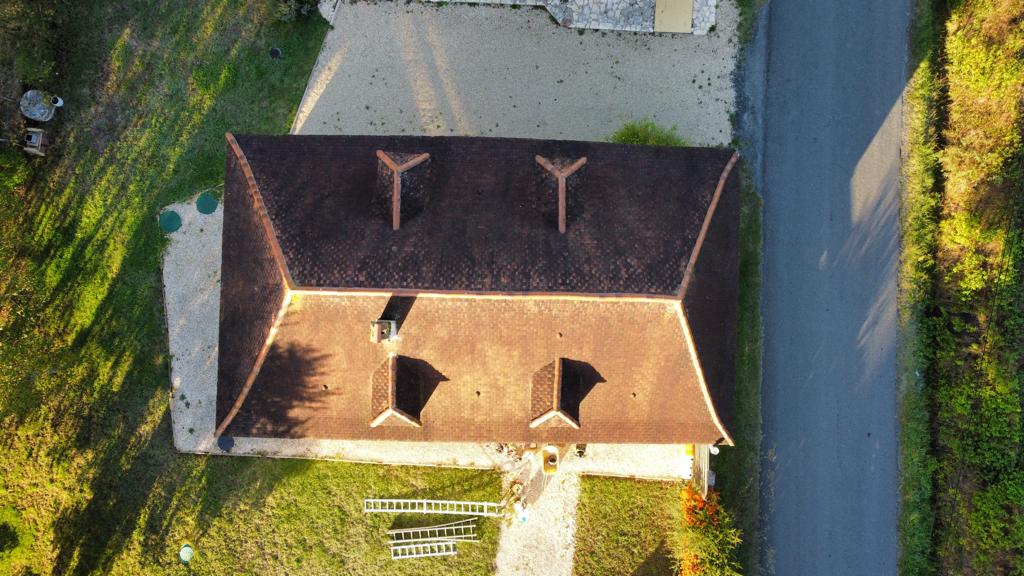 Toiture vue aérienne